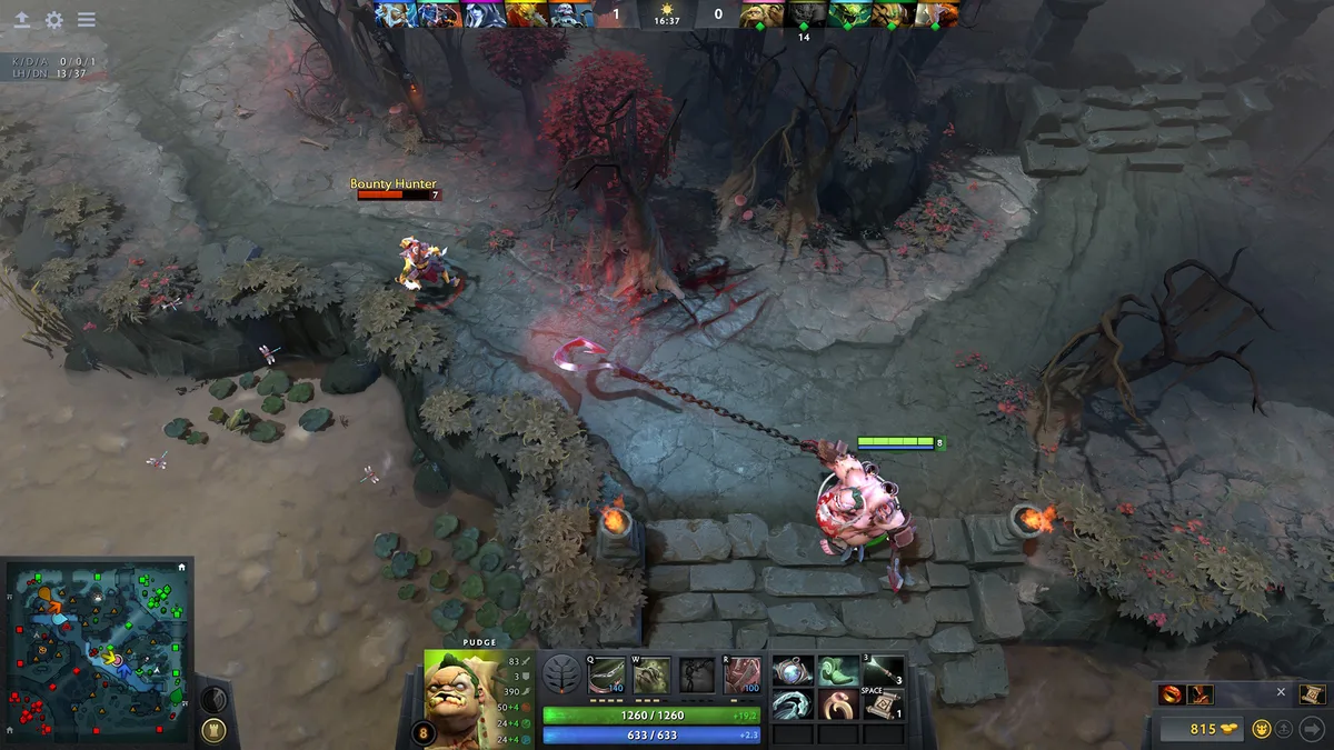 Dota 2 — игровой экран