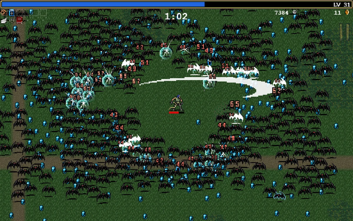Vampire Survivors — игровой экран