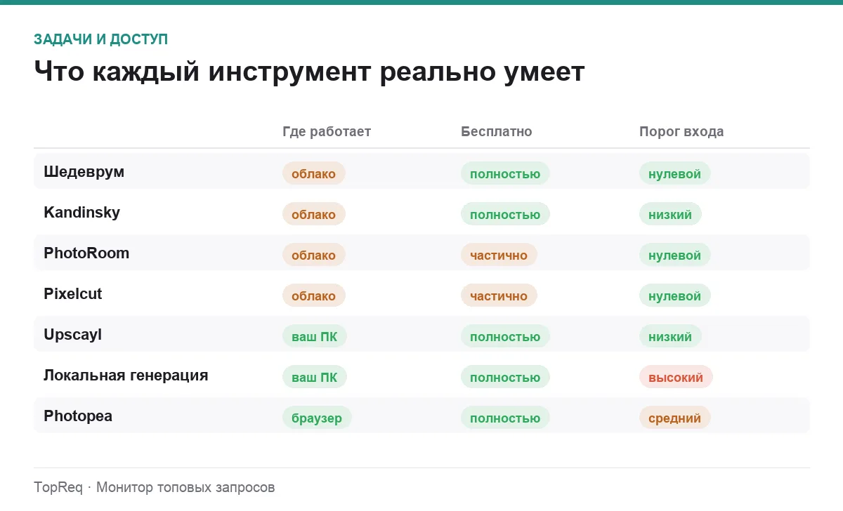 Инфографика: задача, место работы и бесплатный режим