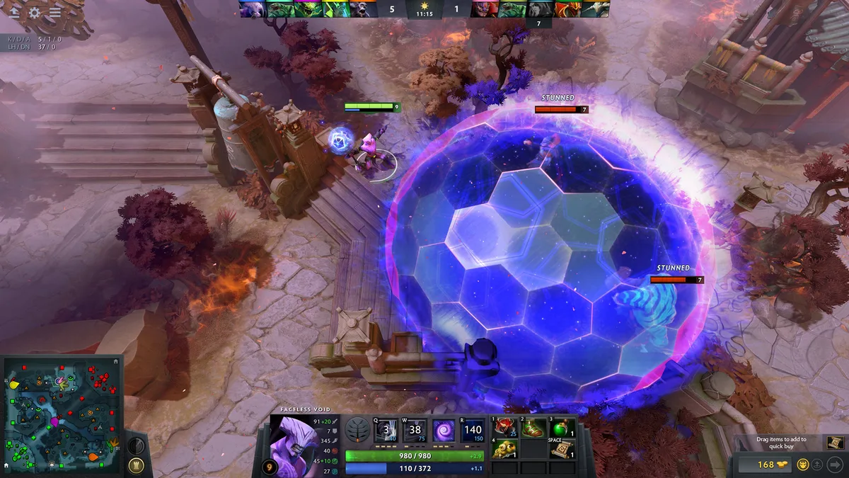 Dota 2 — игровой экран