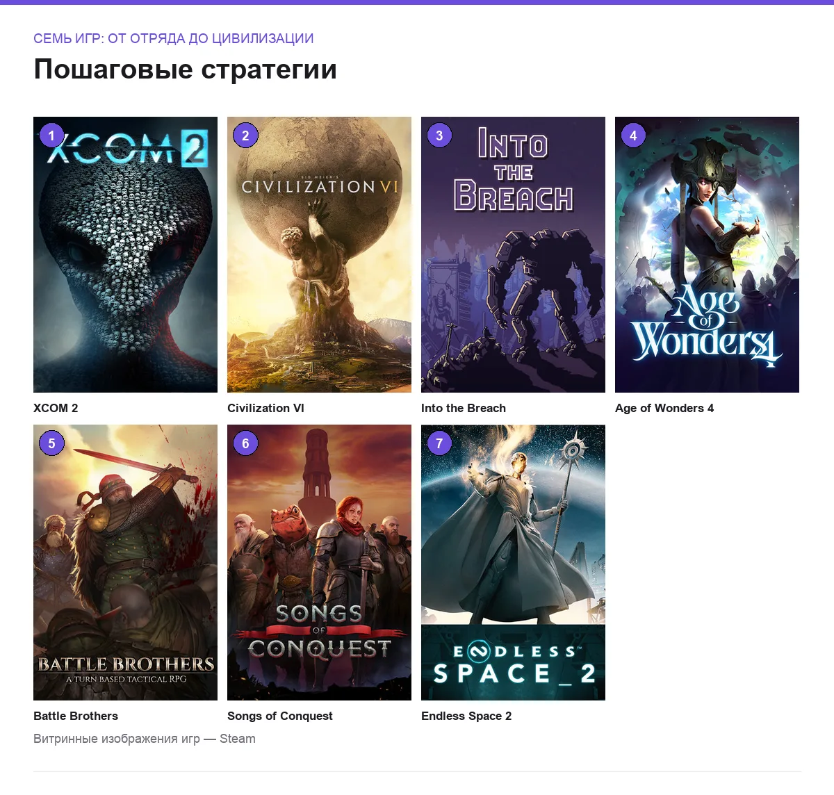 Постер-сетка из обложек семи пошаговых стратегий