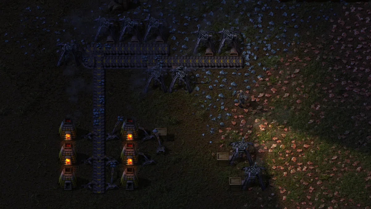 Factorio — игровой экран