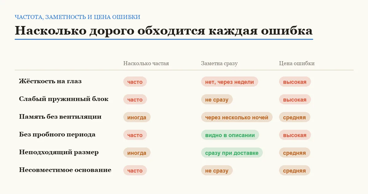 Инфографика: насколько частая ошибка, легко ли её заметить сразу и какова цена ошибки