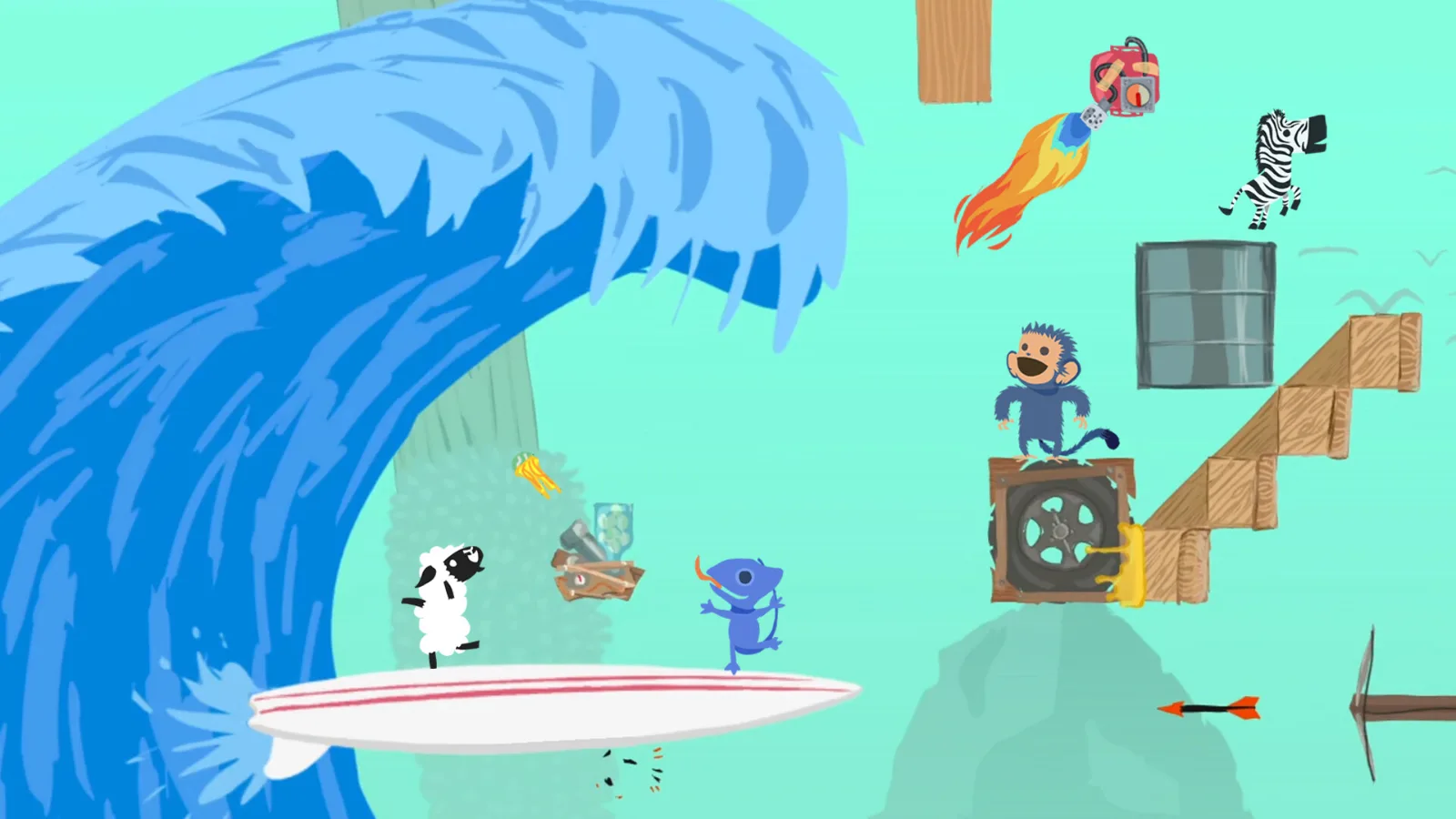 UltimateChickenHorse — игровой экран