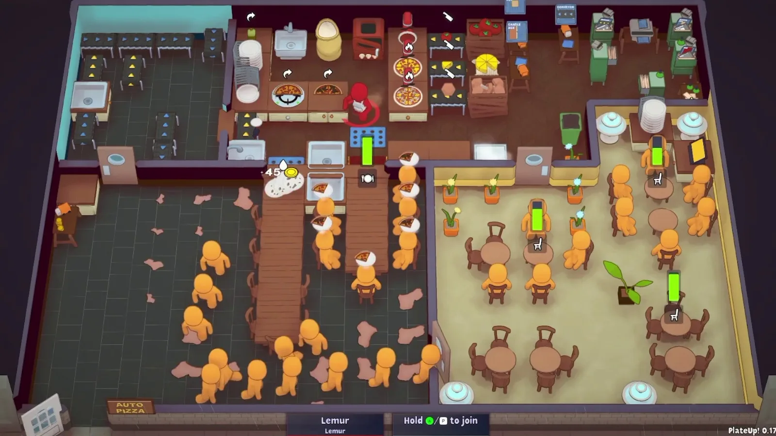 PlateUp — игровой экран