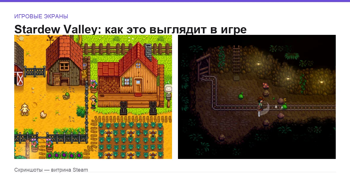 Stardew Valley — игровые экраны