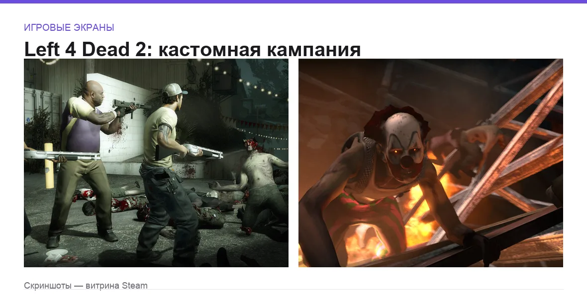Left4Dead2 — игровые экраны