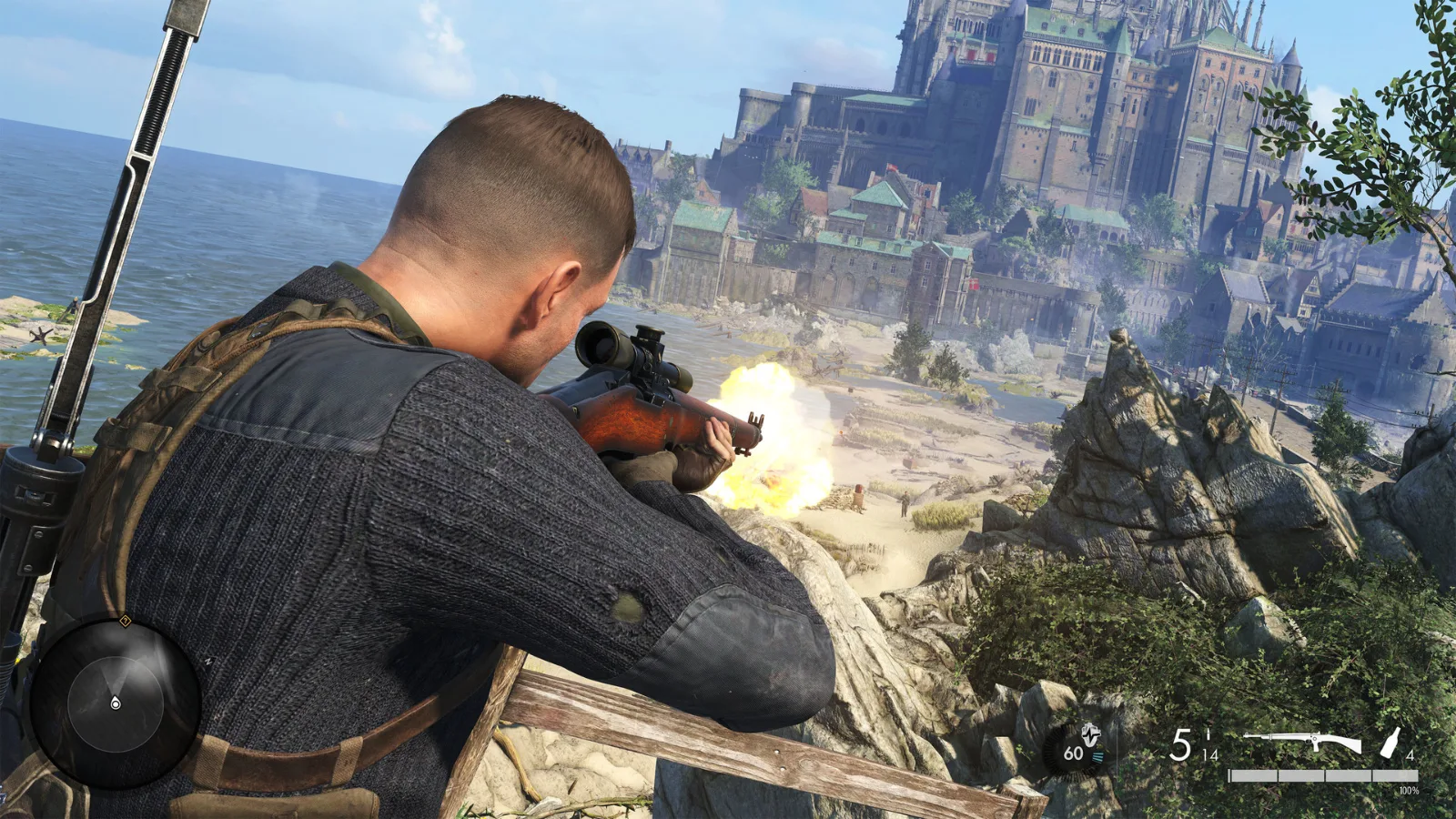 SniperElite5 — игровой экран