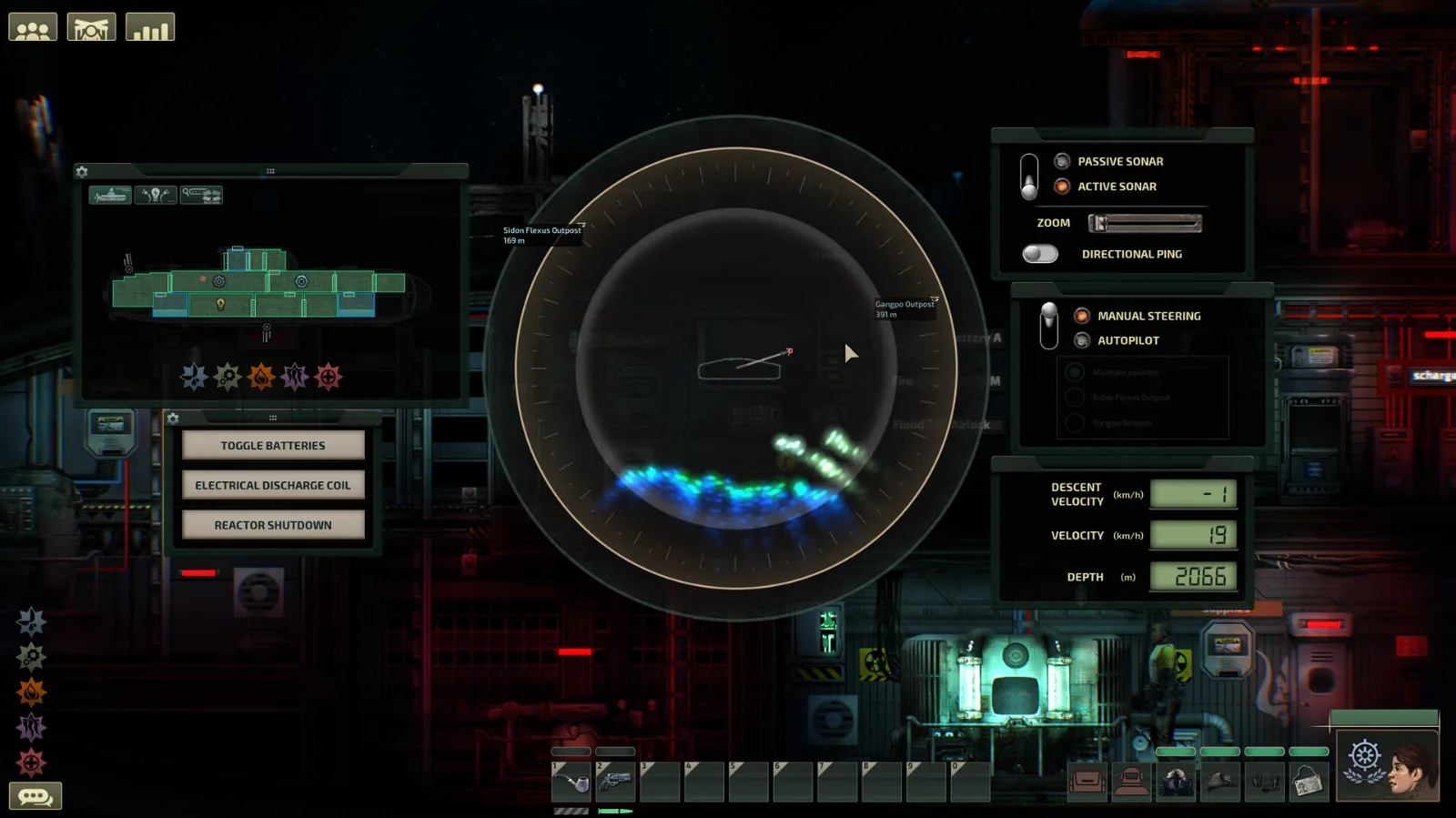 Barotrauma — игровой экран