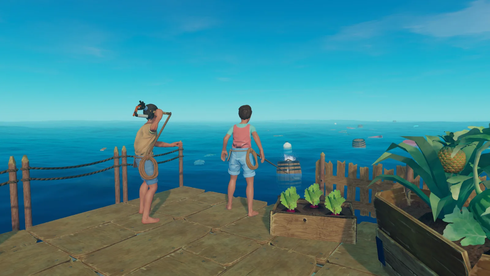 Raft — игровой экран