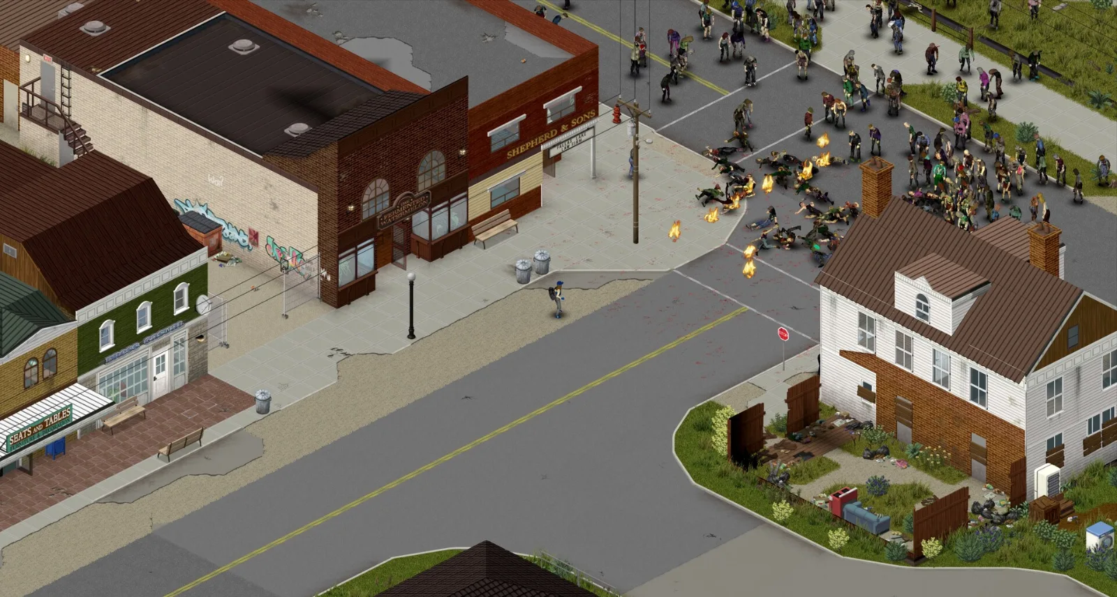 ProjectZomboid — игровой экран